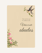 Aperçu de la plaque en bois Botanique  pour annoncer une grossesse aux grands-parents, sans échographie.