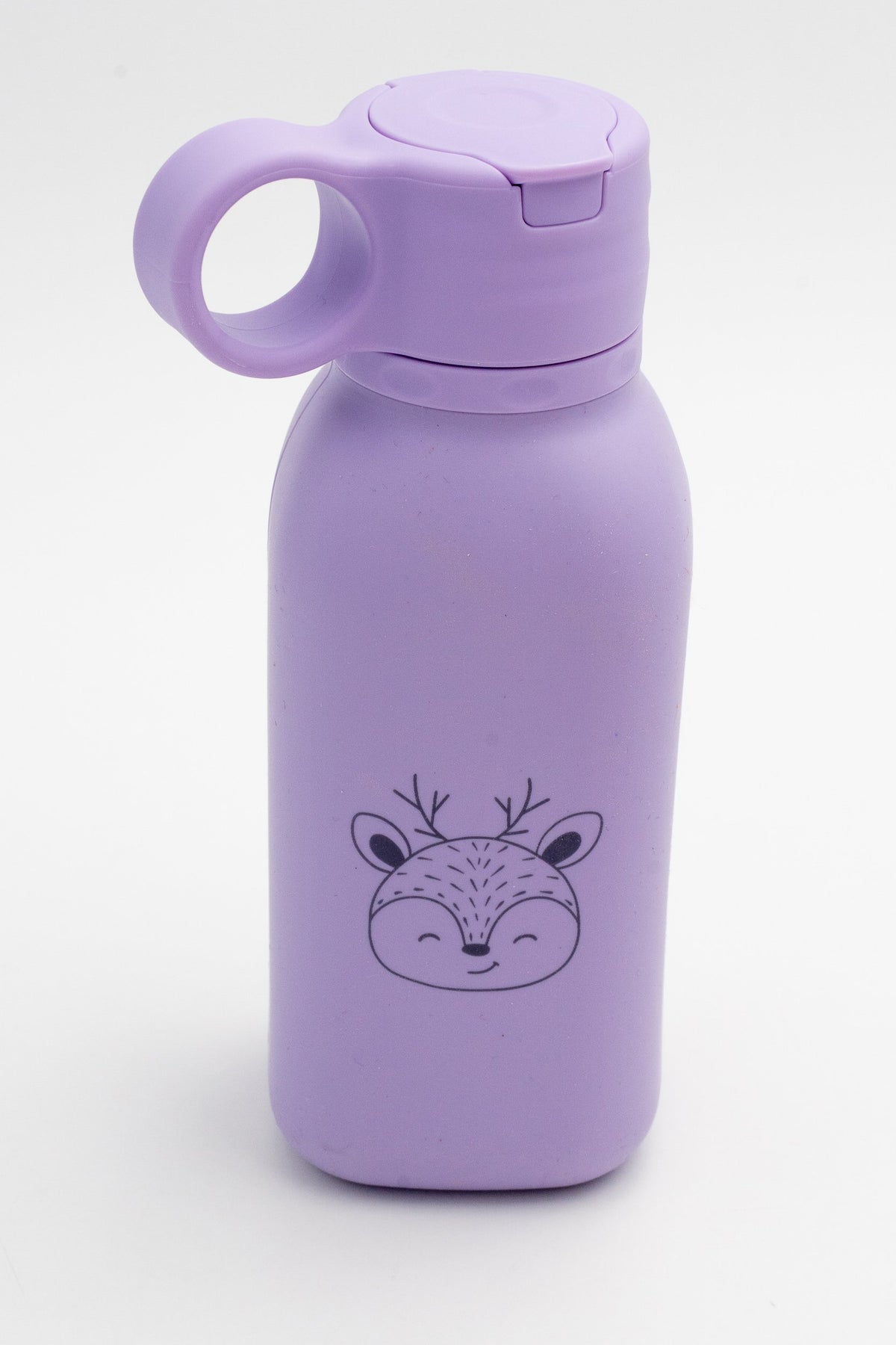 Gourde lilas avec une girafe gravée