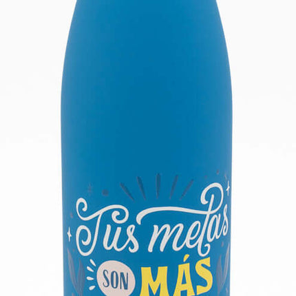 Botella Térmica con Mensaje Positivo Tus Metas