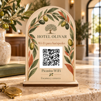Simulation de Pancarte botanique avec QR Wi-Fi · exemple 1