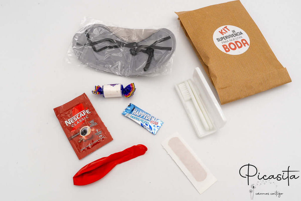 Cesto Kit de Supervivencia para Bodas