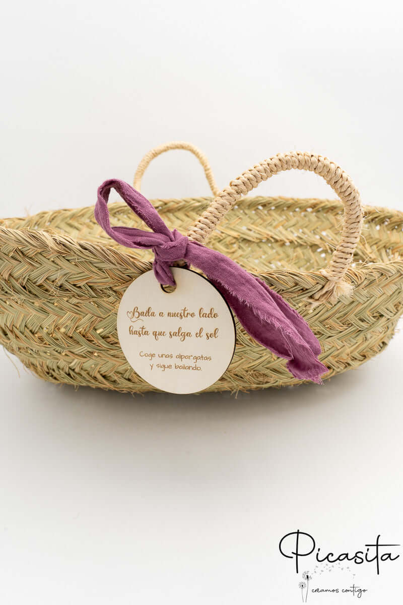 Cesto para Alpargatas de Boda
