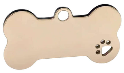 Chapa para Perro con QR Inteligente Rose Gold 40mm x 22mm