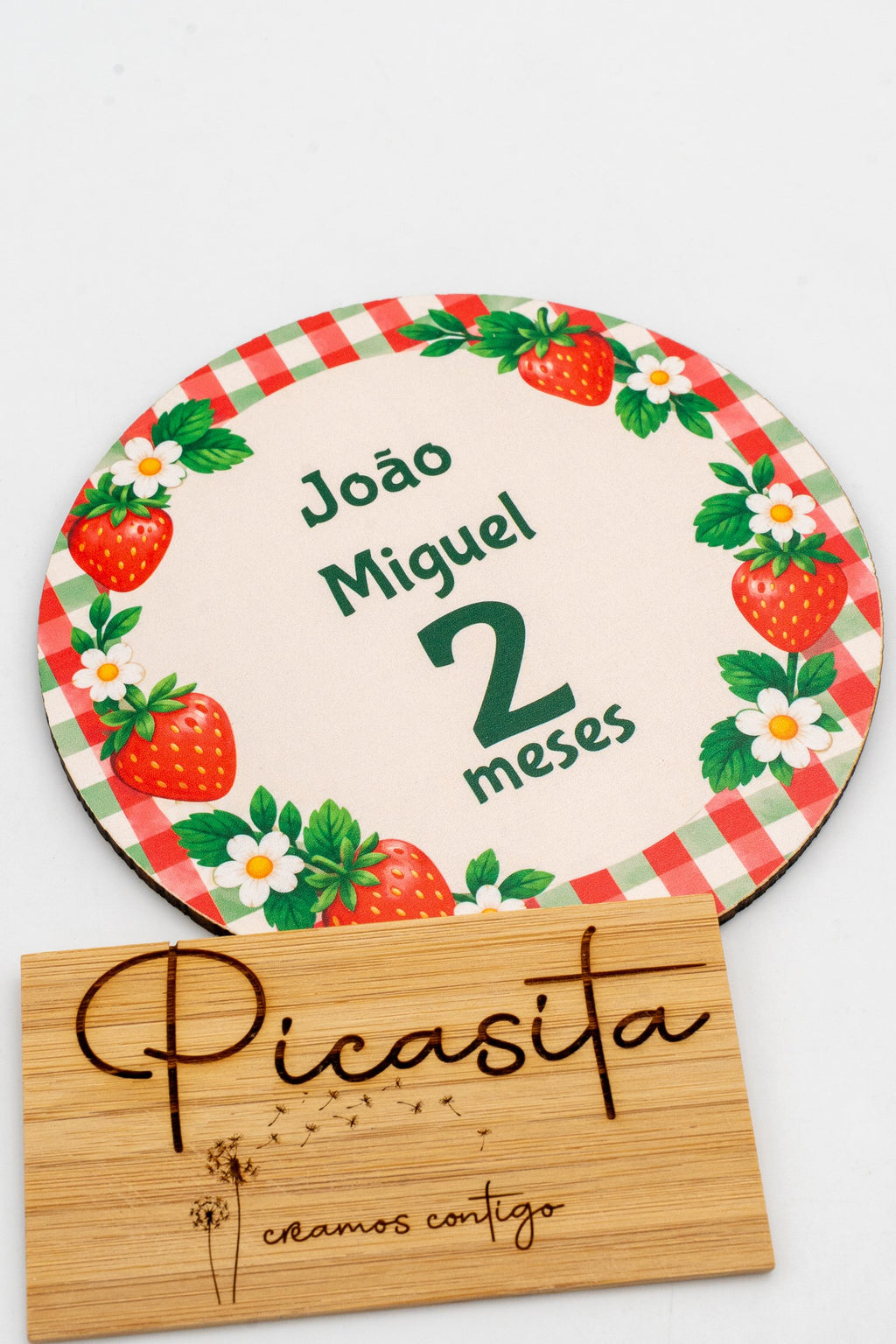 Cartes étapes bébé en bois personnalisées