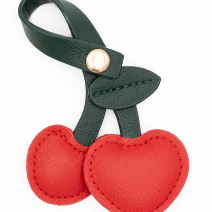 Colgantes para Bolsos de Cuero PU Cerezas Rojo