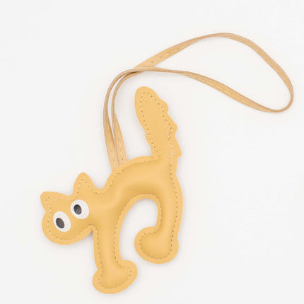 Colgantes para Bolsos de Cuero PU Gatos Beige