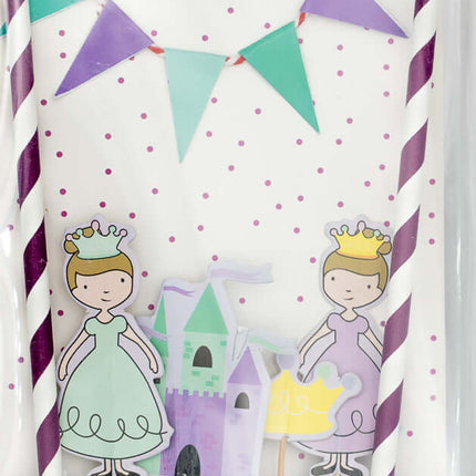 Decoración Tartas de Cumpleaños | Topper Tarta Temático Princesas y Castillos