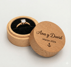 Boîte pour Alliances de Mariage et de Fiançailles
