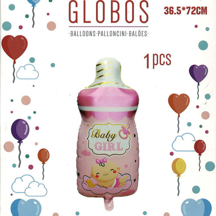 Globos BabyShower Biberon Niña Baby Girl