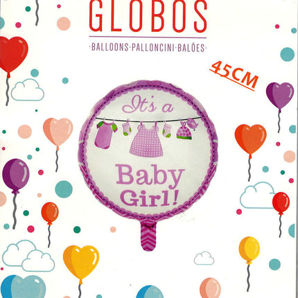 Globos BabyShower Pequeño Niña Baby Girl