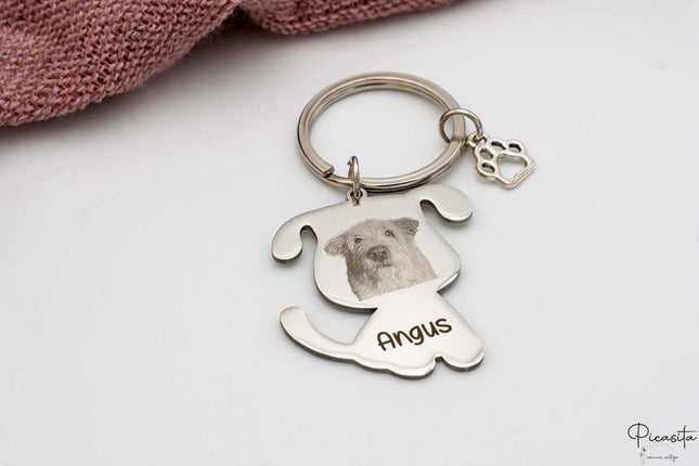 Llavero Perro con Foto y Nombre