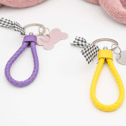 Llaveros Correa Trenzada Personalizados