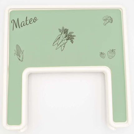 Mantel de Silicona Personalizado para Trona IKEA Antilop Verde