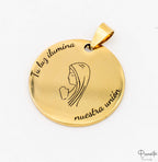 Medalla Ramo Novia Plateado