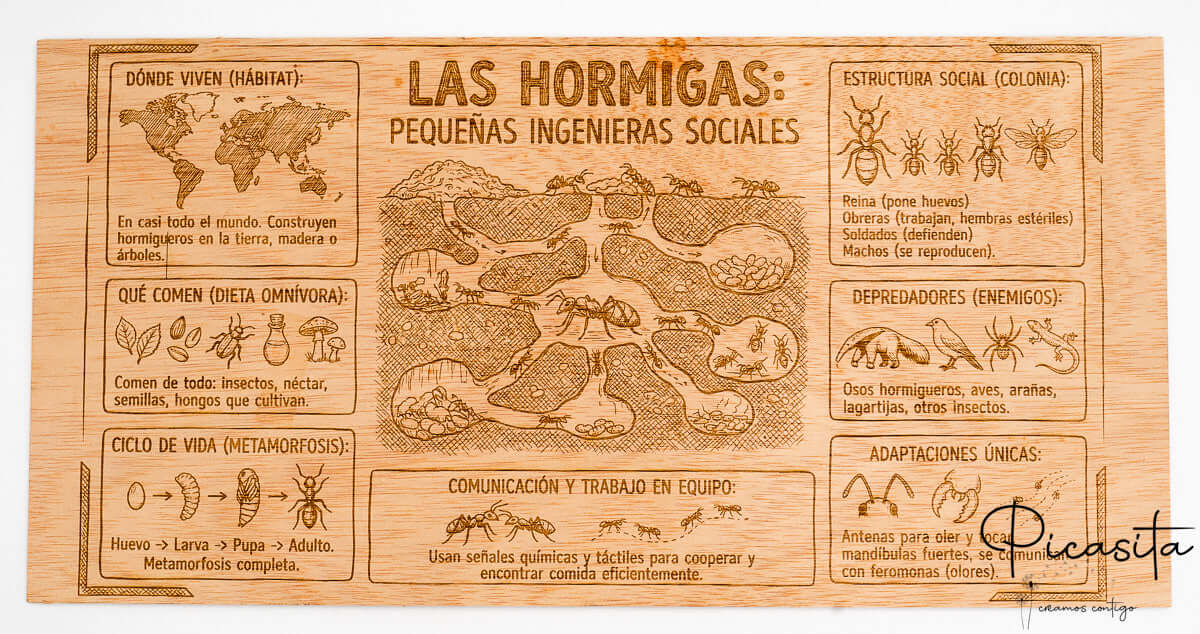 Murales Escolares Originales Grabados en Madera