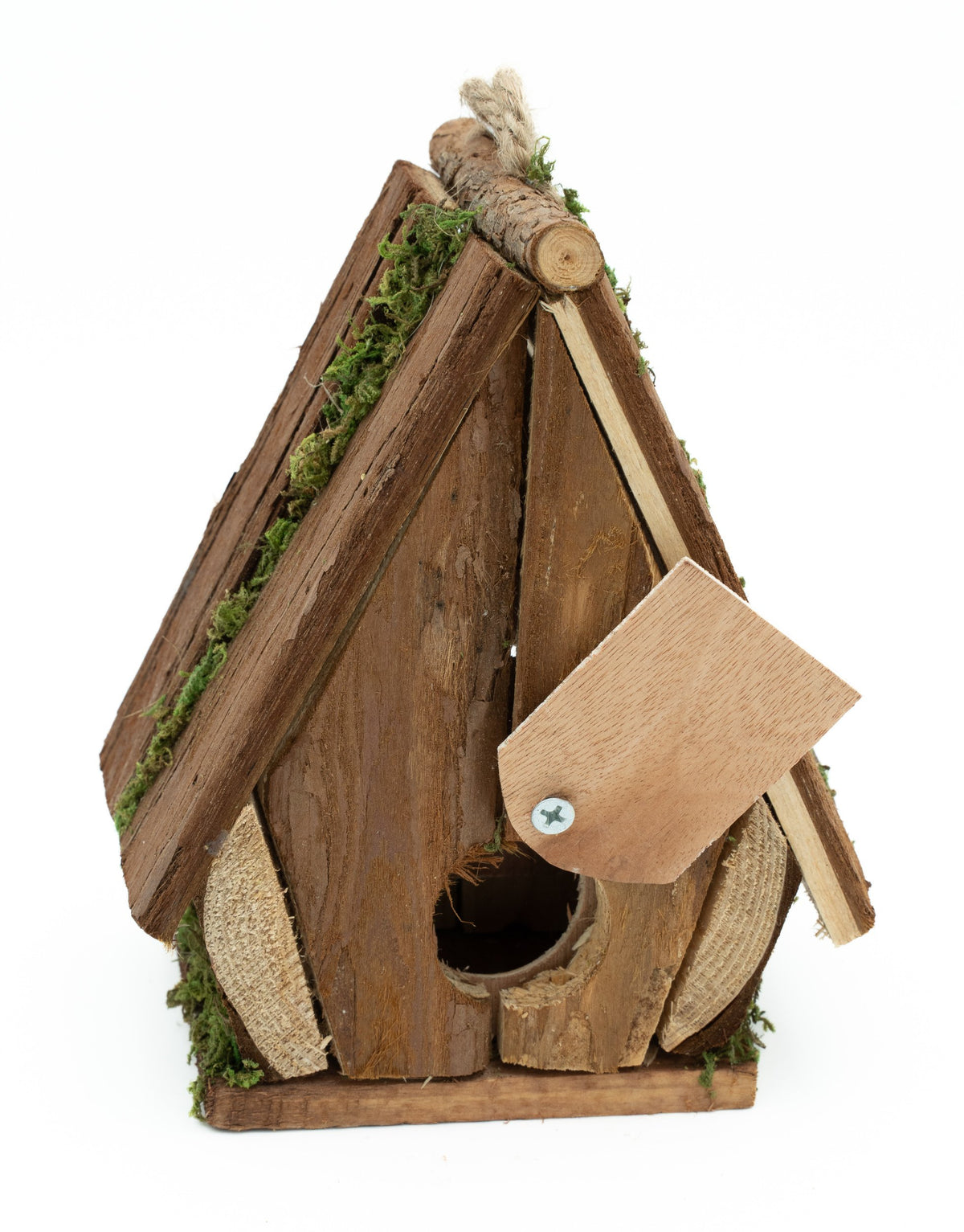 Nido para Pájaros de Madera y Paja