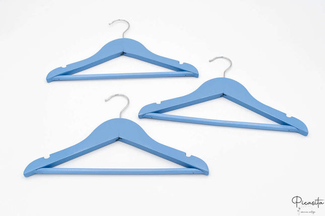 Percha Infantil Personalizada Color Azul