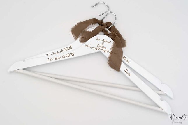 Percha Personalizada para Novios