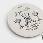 Rond 5 T-shirts (95mm) / Blanc - Noir