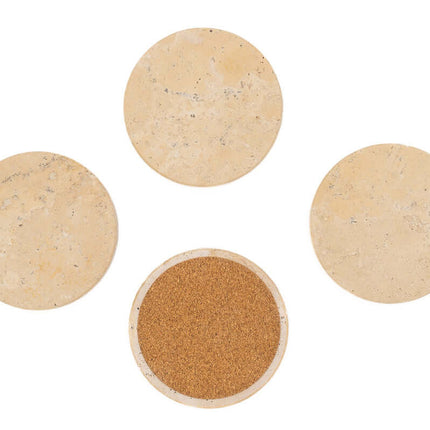 Posavasos Personalizados de Marmol Travertino