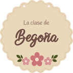 Exemple de plaque en forme de nuage : recto avec le prénom Begoña.
