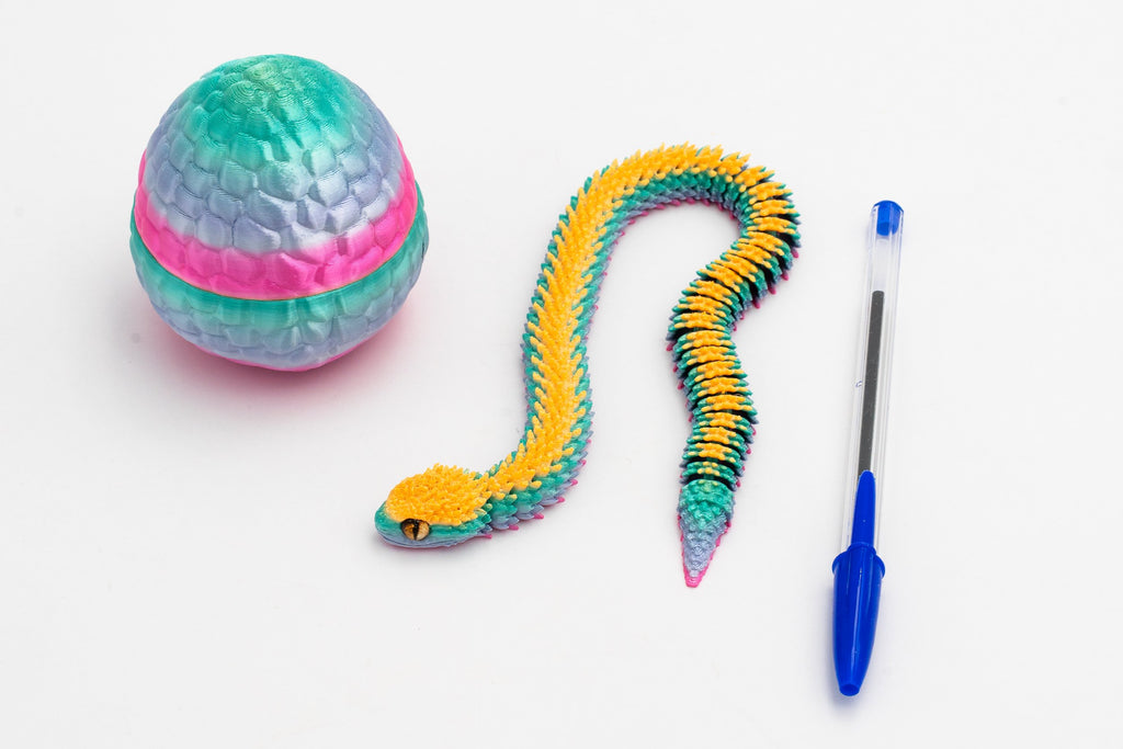 Serpiente 3D con Huevo