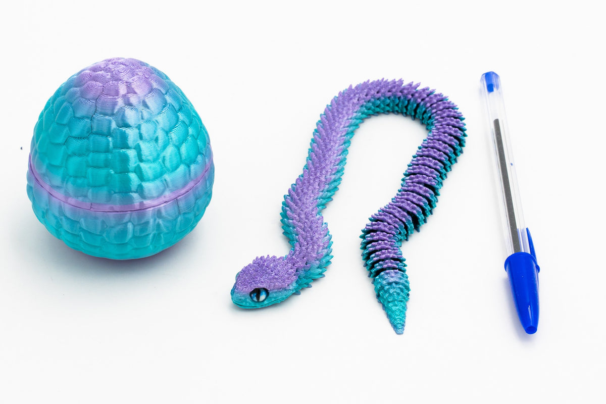 Serpiente 3D con Huevo