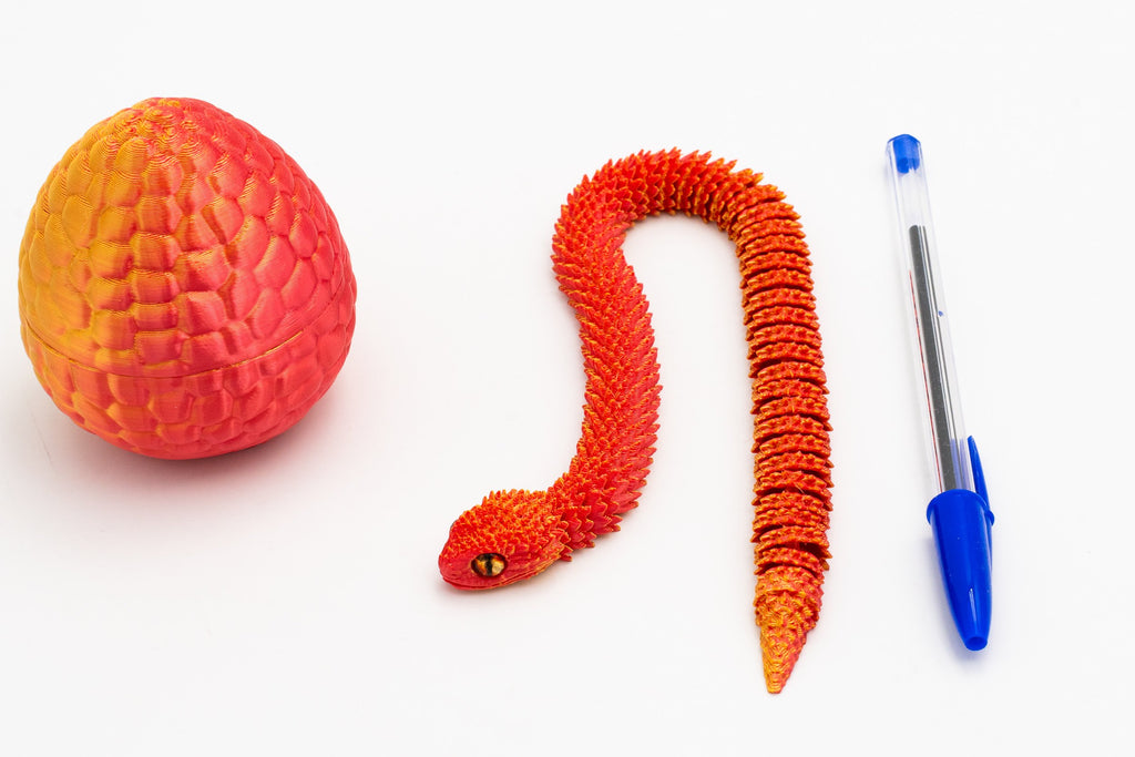 Serpiente 3D con Huevo