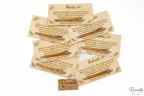 Image d’une plaque en bois personnalisée pour témoin de mariage.