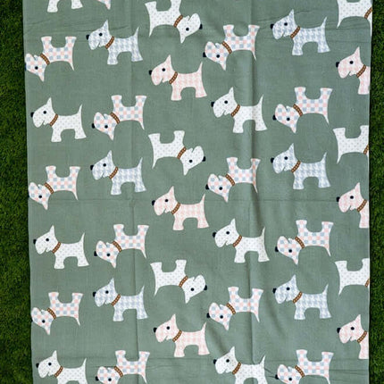 Toalla Playera Perritos (90x170) (Verde)